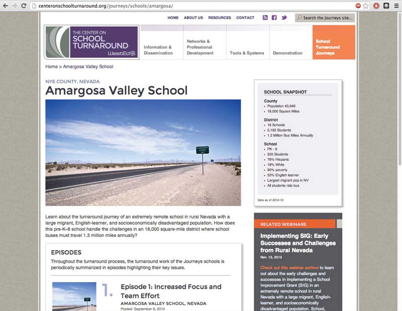 A School Turnaround Journeys Blog page